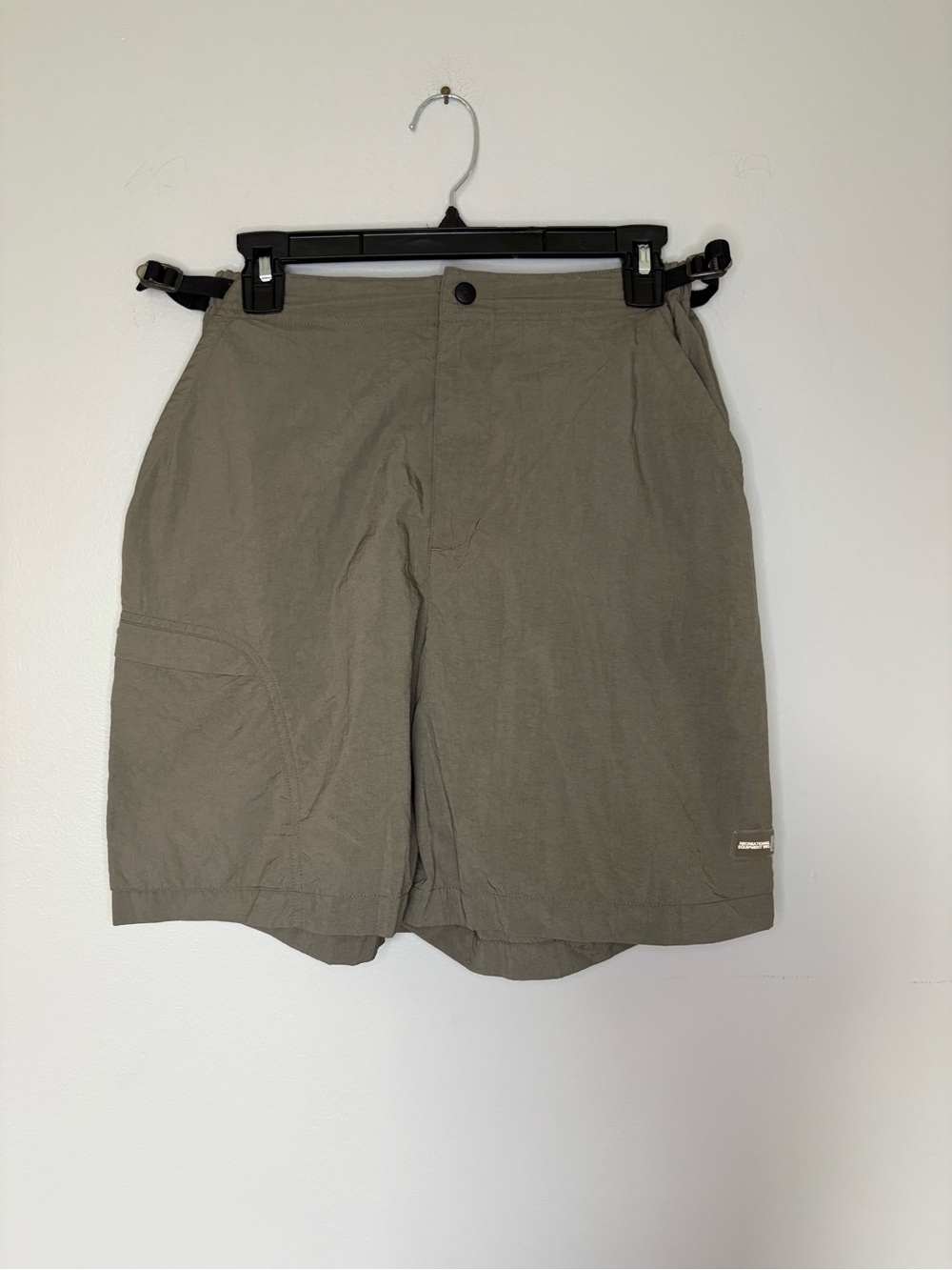 REI womens Olive Hybrid Hiking Shorts 10